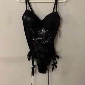 Black Sequence Lingerie